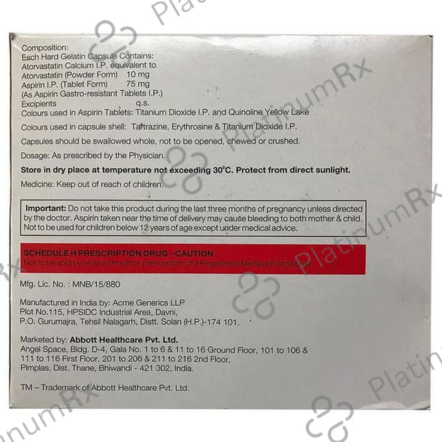 Caat Asp 75 Capsule 15s