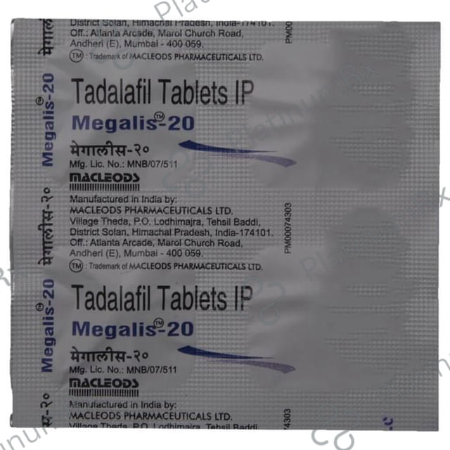 Megalis 20mg Tablet 4s