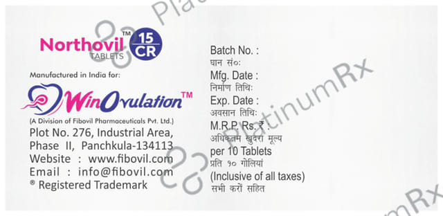 Northovil 15mg Tablet CR 10s