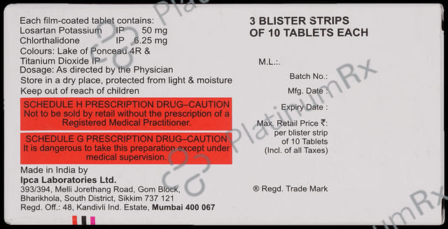 Losanorm CH 50/6.25 Tablet