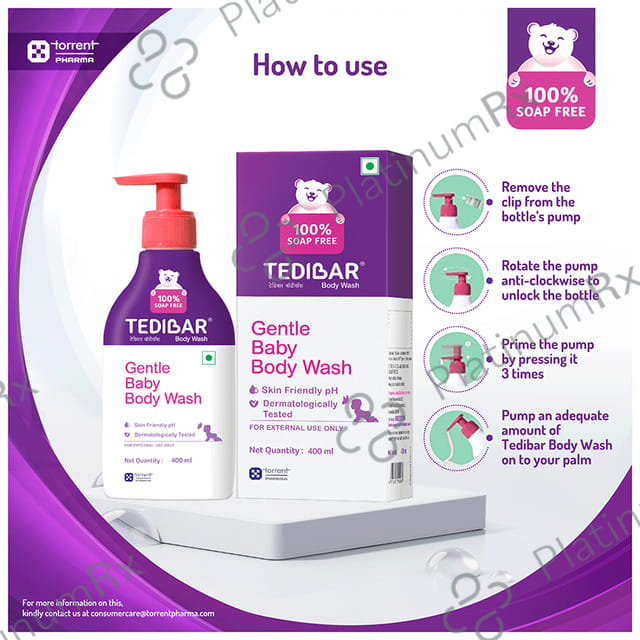 Tedibar Gentle Baby Body Wash 400ml