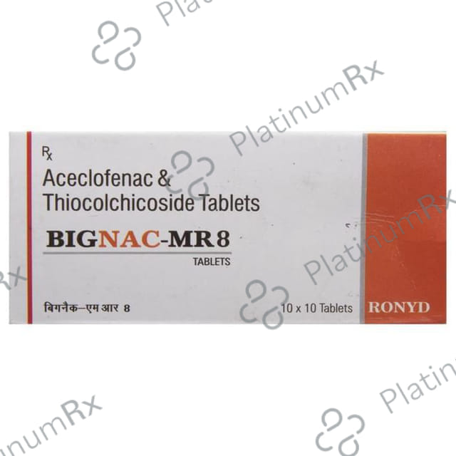 Bignac MR 8/100mg Tablet 10s