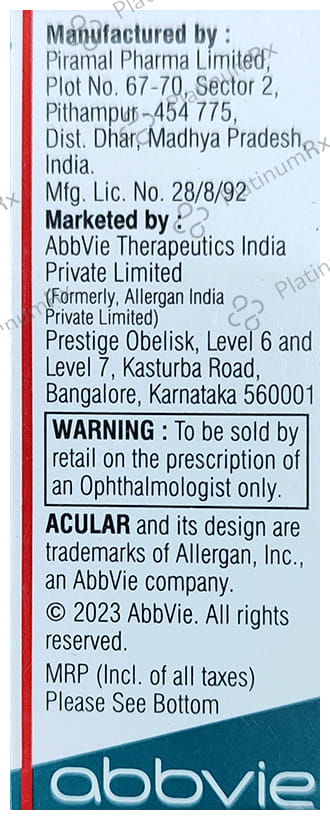 Acular LS 0.4% Eye Solution 5ml