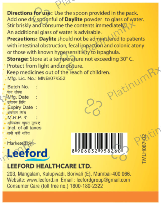 Leeford 3.5gm Daylite Powder 90gm
