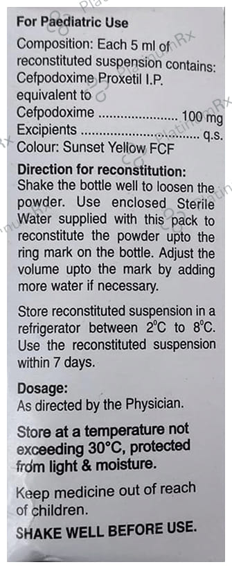 Monotax O 100mg Dry Syrup Tangy Orange & Lemon 30ml