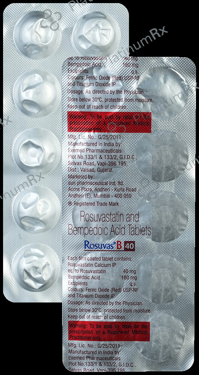 Rosuvas B 180/40mg Tablet 10s