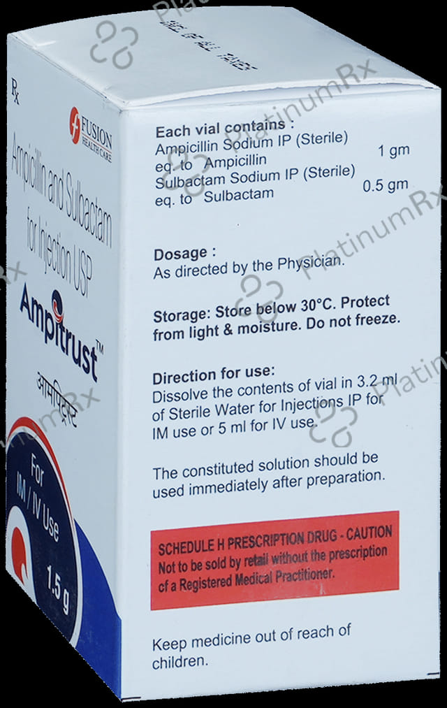 Ampitrust 1.5gm Injection 1s