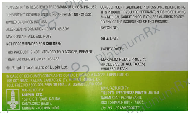 Lupivestin 250mg Tablet 10s
