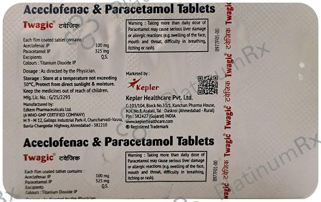 Twagic 100/325mg Tablet 10s
