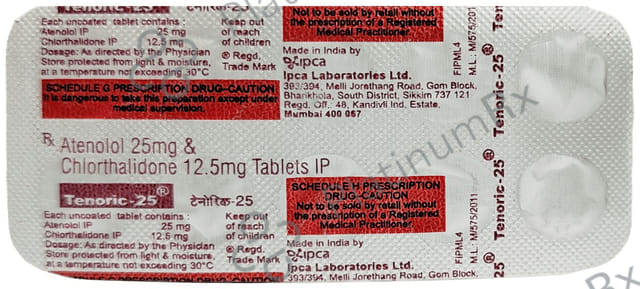Tenoric 25/12.5mg Tablet 10s