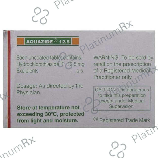 Aquazide 12.5mg Tablet 10s