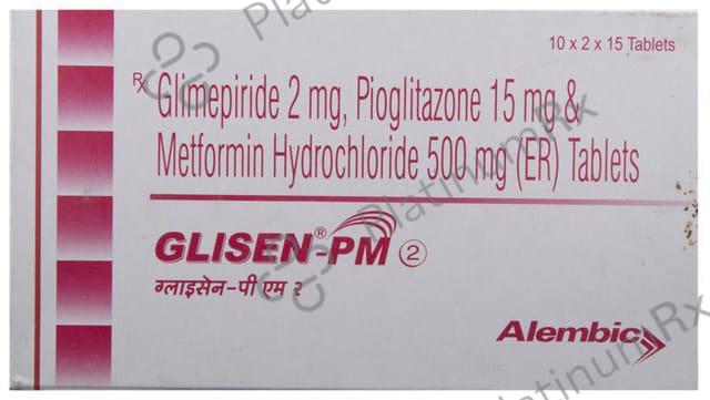 Glisen PM 2/500/15mg Tablet ER 15s