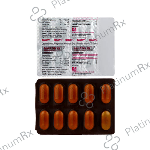 Marshel 500mg/200IU Tablet 10s