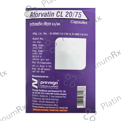 Atorvatin CL 20/75mg Capsule 15s