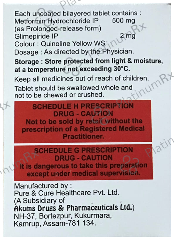 Glimetek-M 2 Tablet PR