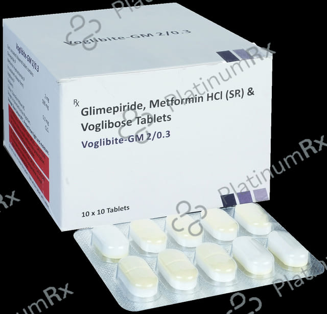 Voglibite GM 2/0.3mg Tablet SR 10s