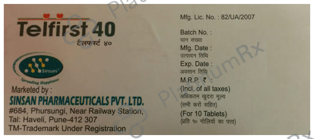 Telfirst 40mg Tablet 10s