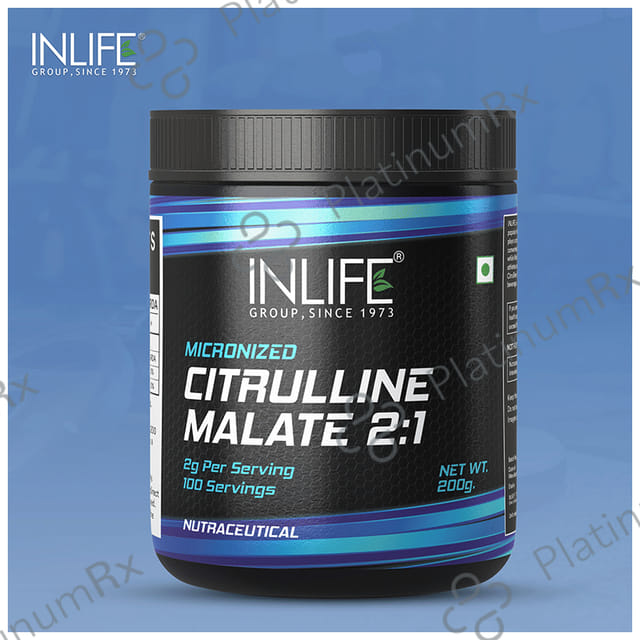 Inlife Micronized Citrulline Malate Powder 2:1 Supplement Unflavoured
