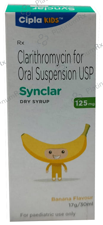 Synclar Paediatric Dry Syrup Banana