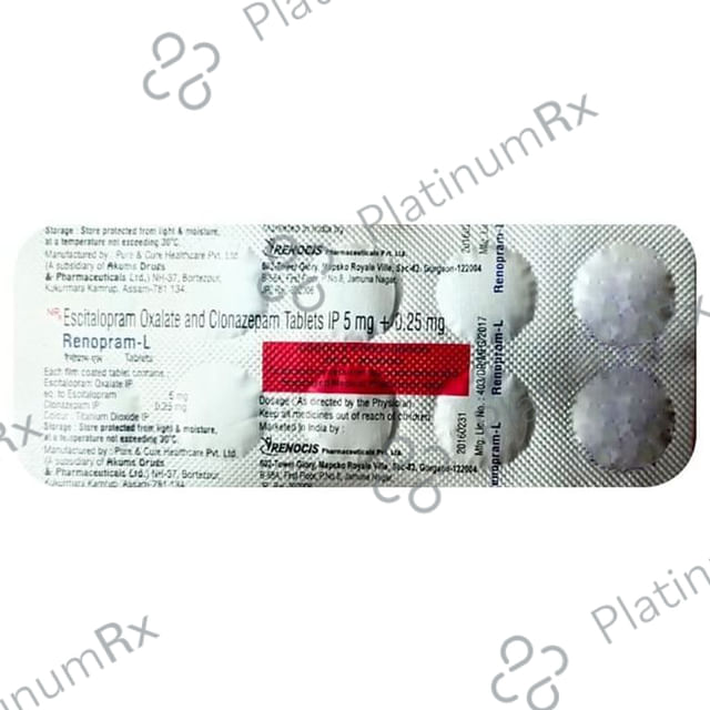Renopram L 0.25mg/10mg Tablet