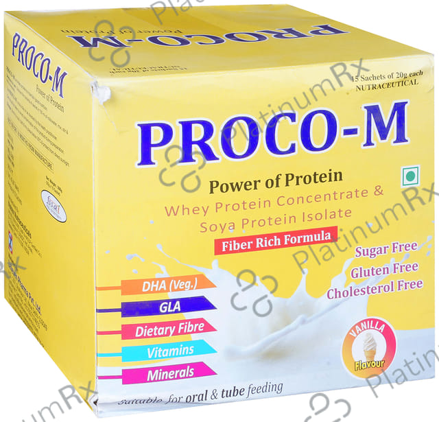 Proco -M Sugar Free Sachet Vanilla