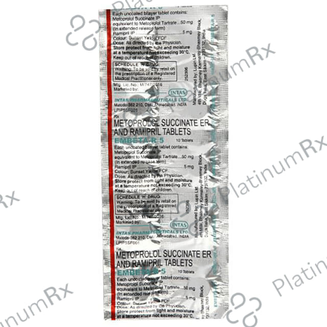 Embeta R 50/5mg Tablet ER 10s