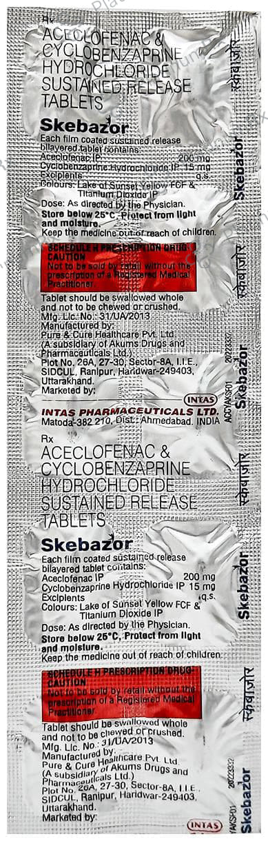 Skebazor 15/200mg Tablet 10s