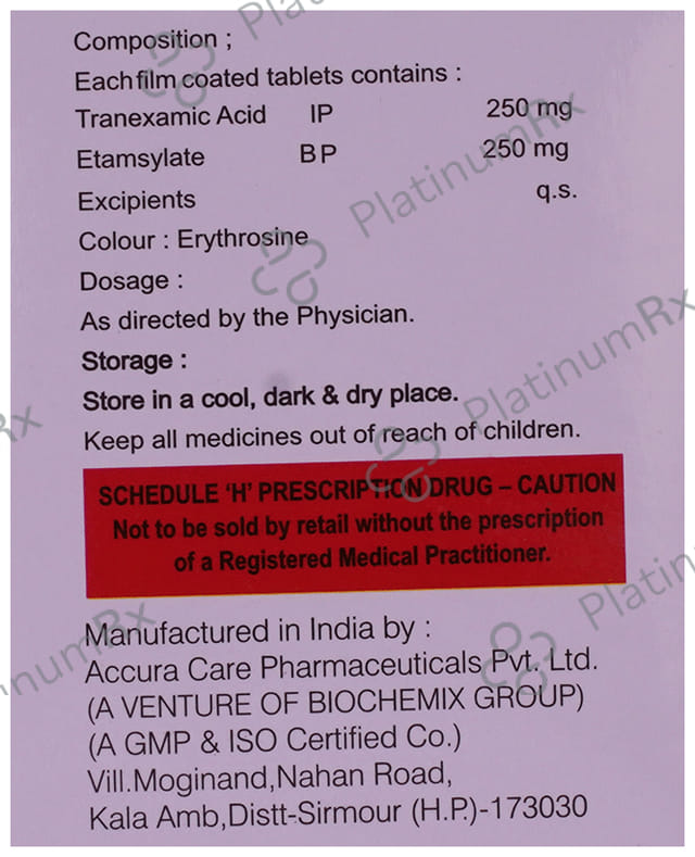 Hemocog ET 250/250mg Tablet 10s