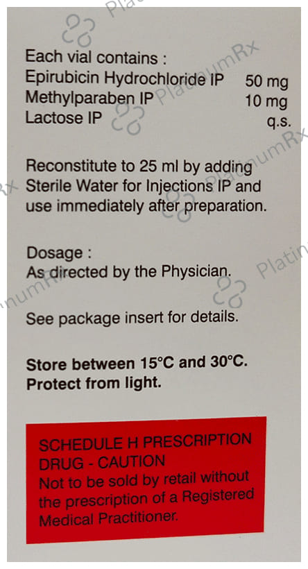 Alrubicin 50mg Injection 1s