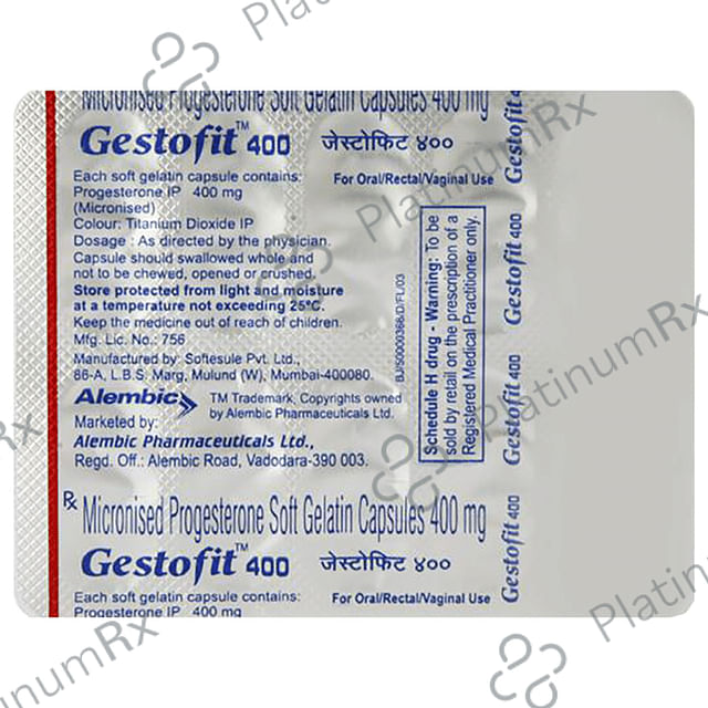 Gestofit 400mg Soft Gelatin Capsule 10s