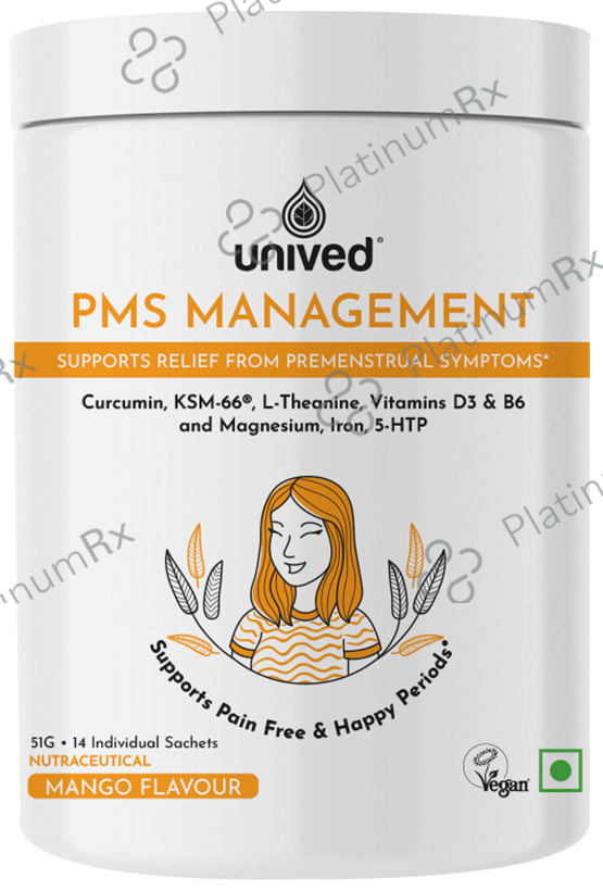 Unived PMS Management Sachet (3.64gm Each) Mango