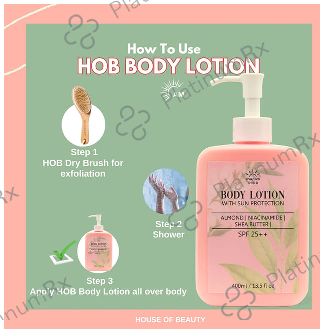 House of Beauty with Sun Protection SPF 25++ Body Lotion 400ml