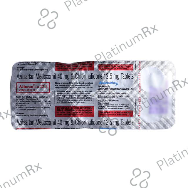 Altoran CH 40/6.25mg Tablet 10s