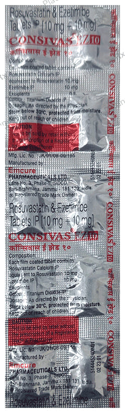 Consivas EZ 10/10mg Tablet 10s