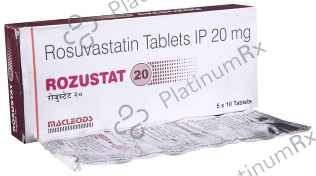 Rozustat 20mg Tablet 10s