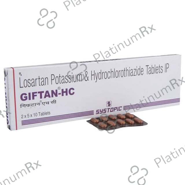 Giftan HC 50/12.5mg Tablet 10s