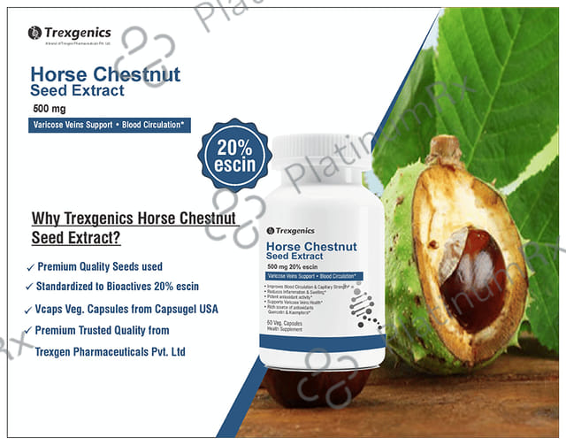 Trexgenics Horse Chestnut Seed Extract Veg Capsule