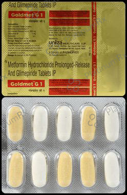 Goldmet G 1/500mg Tablet PR 10s