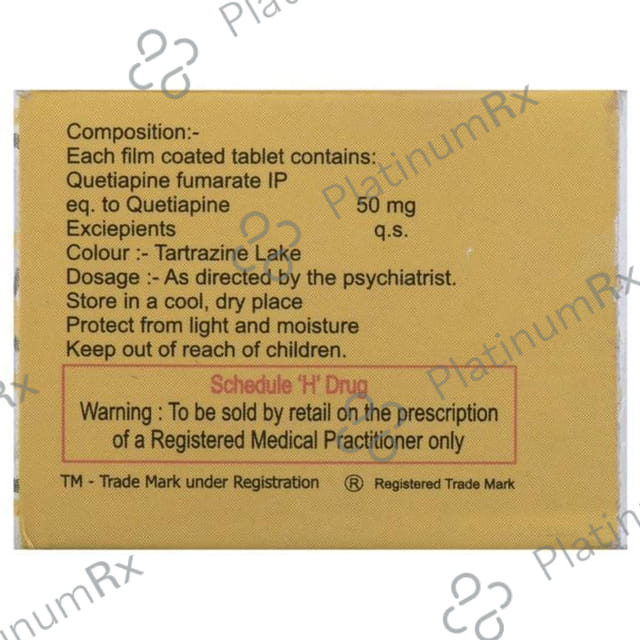 Quetigress 50mg Tablet 10s