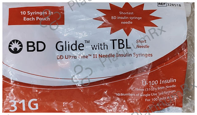 BD Insulin Syringes 100IU 1s