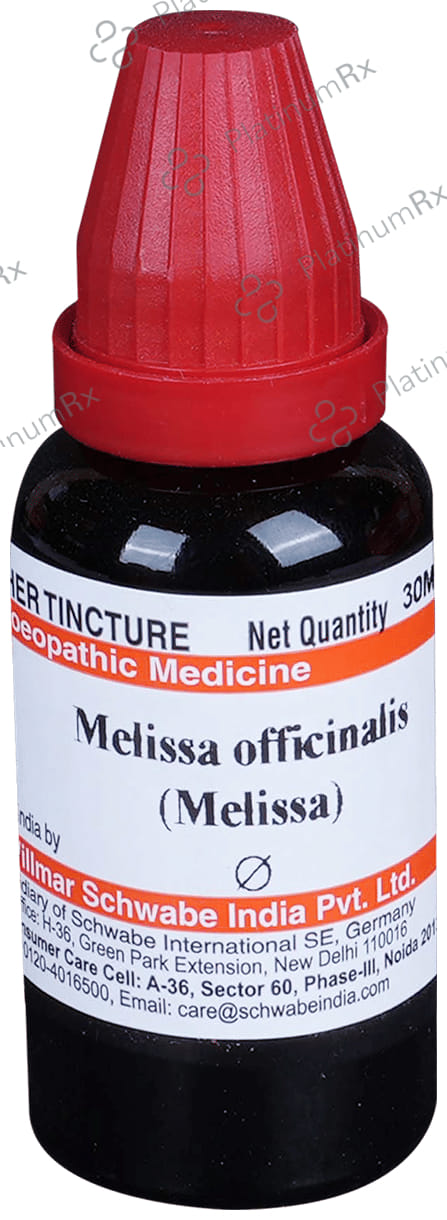 Dr Willmar Schwabe India Melissa Mother Tincture Q