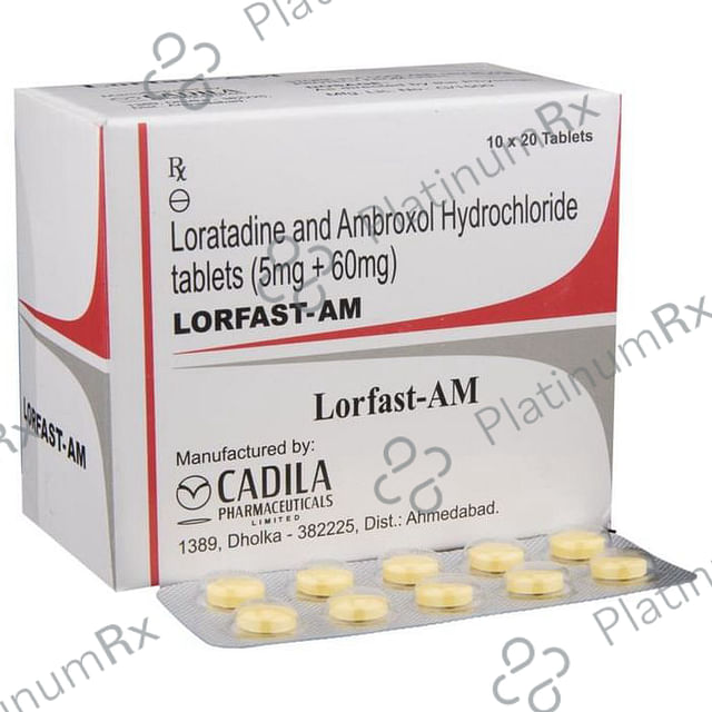 Lorfast AM 60/5mg Tablet 10s