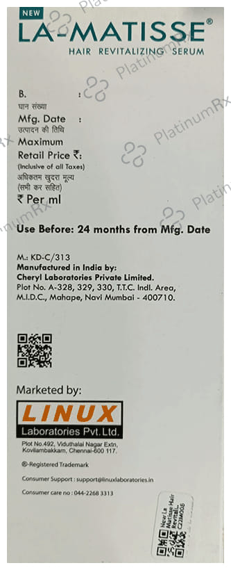 New La Matisse Hair Revitalizing Serum 90ml
