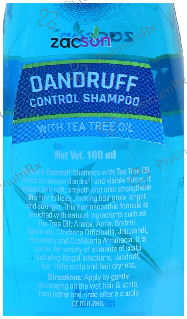 Zacson Dandruff Control Shampoo with Tea Tree Oil 100 ml
