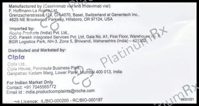 Ronapreve 120mg Injection Combi Pack