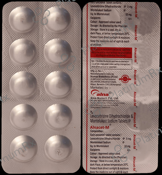 Alnacet M 5/10mg Tablet 10s