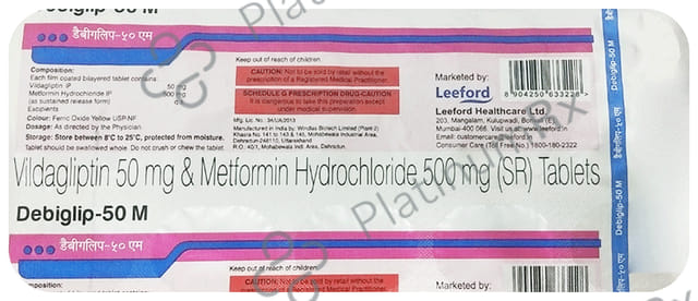 Debiglip M 500/50mg Tablet SR 15s
