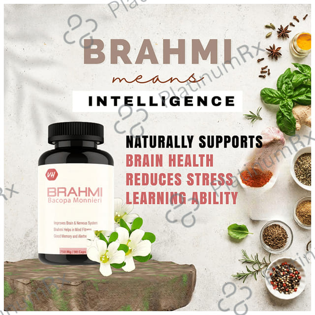 Vitaminhaat Brahmi Bacopa 750mg Capsule
