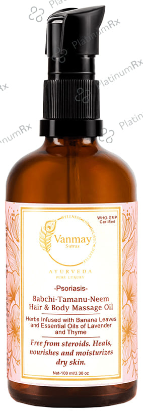Vanmay Sutra Babchi - Tamanu - Neem Hair & Body Massage Oil