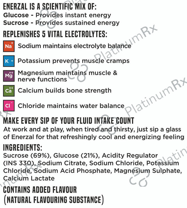 Enerzal Energy & Electrolyte Drink Lime Flavour Powder 1kg